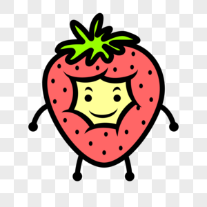 草莓表情草莓表情水果高清图片