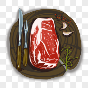 牛肉西餐红色高清图片