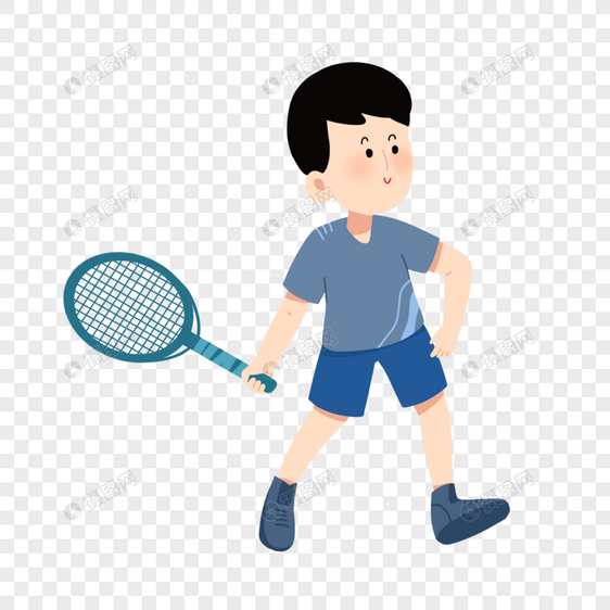 打网球运动图片