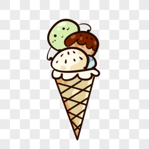 夏日卡通冰淇淋图片