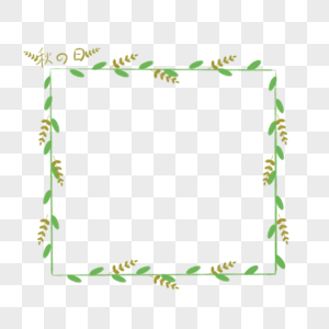 黄色稻穗边框图片