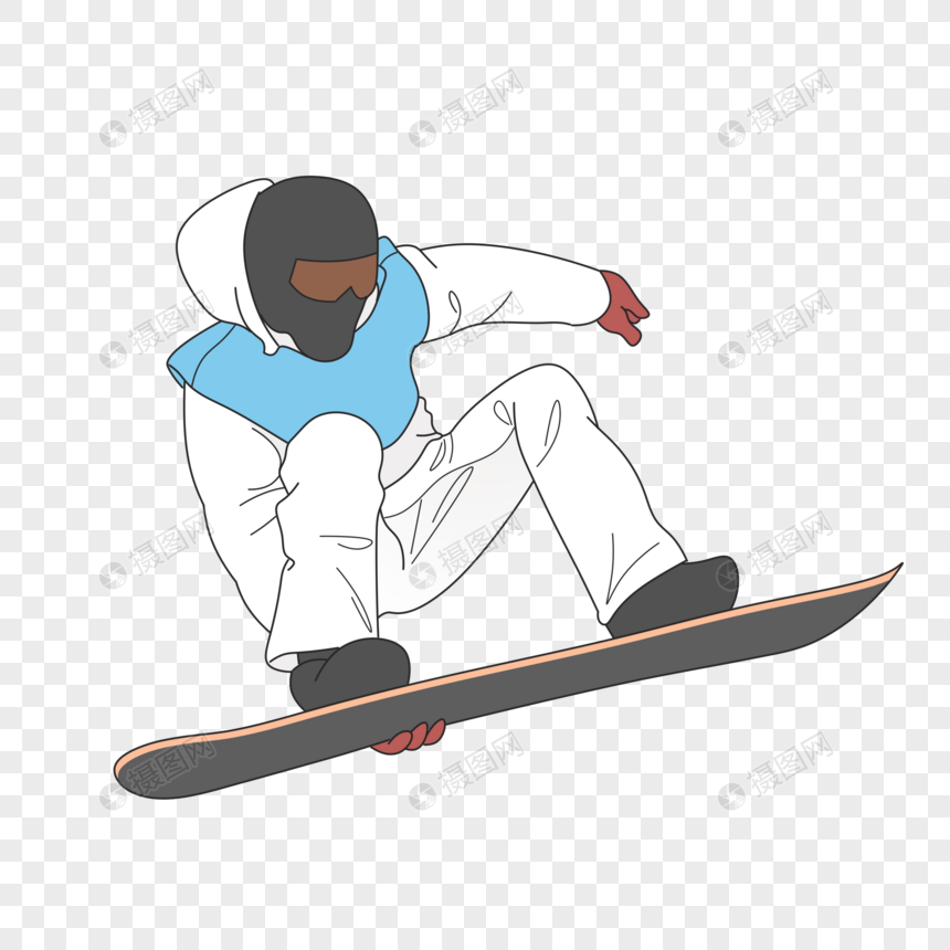 人物滑雪装饰素材图案图片