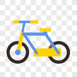 交通工具自行车图标免抠矢量插画素材图片