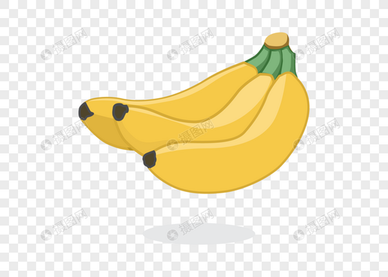 卡通简约水果香蕉元素图片