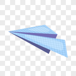 纸飞机网格折纸高清图片