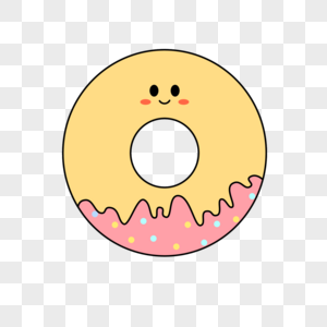 可爱甜甜圈卡通形象图片