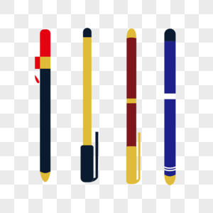 钢笔圆珠笔水笔考试笔高清矢量素材高清图片