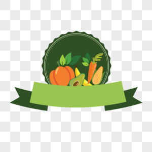蔬菜主题标签图片