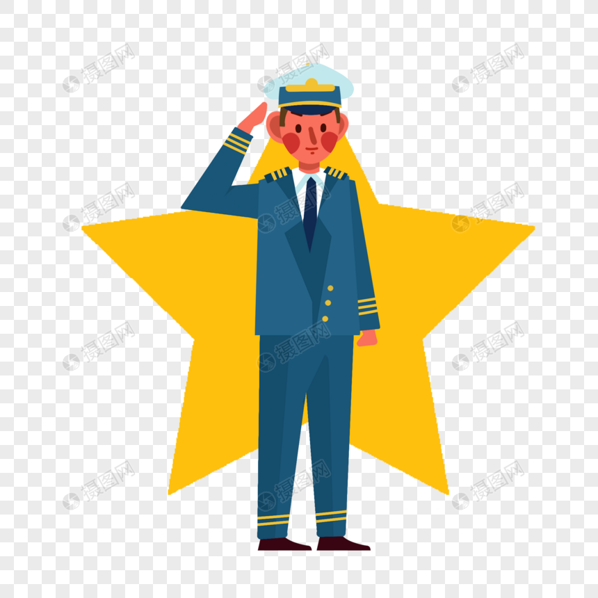 敬礼警官元素素材下载 正版素材 摄图网 敬礼警官元素素材下载 正版素材 摄图网