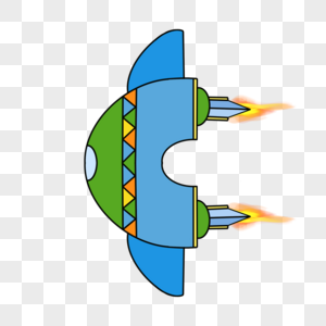 手绘卡通飞行器图片