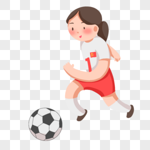 中国女足女子踢足球高清图片