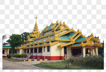 尼泊尔蓝毗尼缅甸寺庙图片