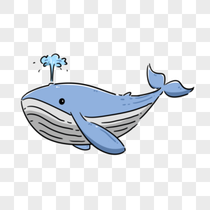 鲸鱼鲸鱼喷水素材高清图片