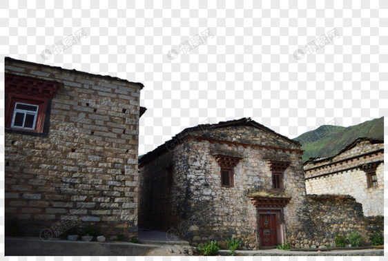 川藏区藏式建筑图片