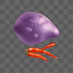 紫薯和红辣椒图片
