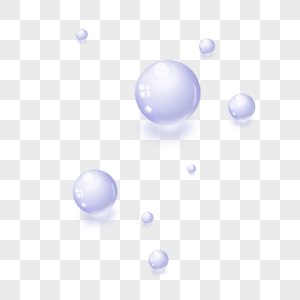 蓝色圆形气泡图片