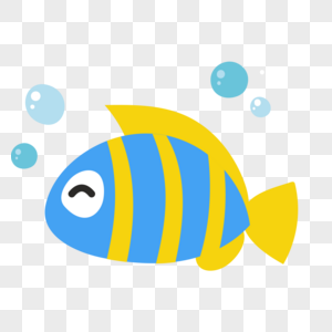 小鱼图标免抠矢量插画素材图片