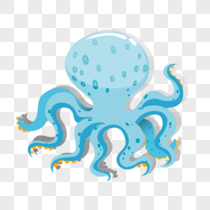 章鱼图标免抠矢量插画素材图片