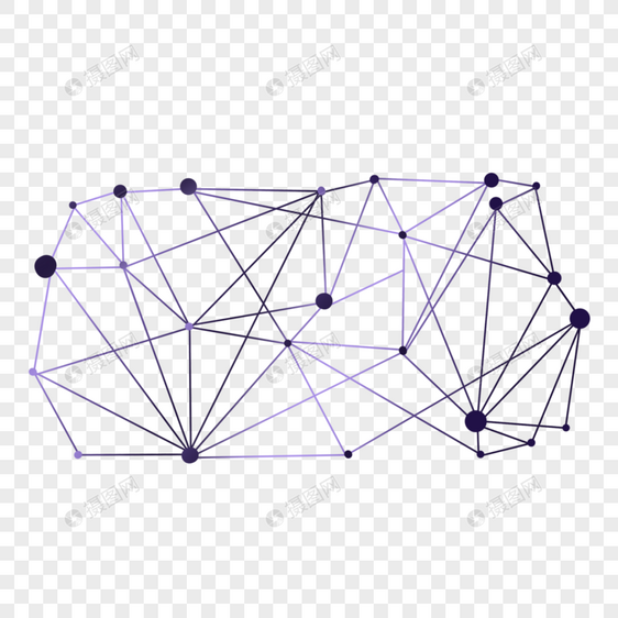 蓝紫色科技感线条图片