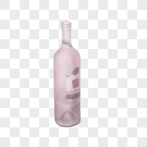 粉色酒瓶图片