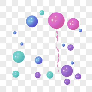 彩色漂浮气球图片