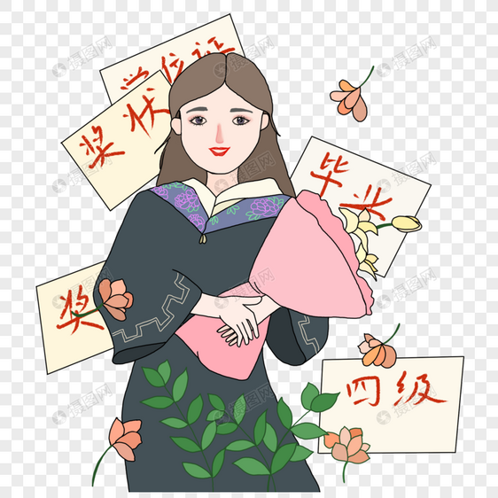 毕业女孩图片