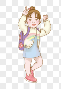 比耶开心拍照的女孩高清图片小女孩画画比耶手势高清图片比耶的女人