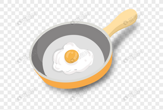 平底锅煎鸡蛋图片
