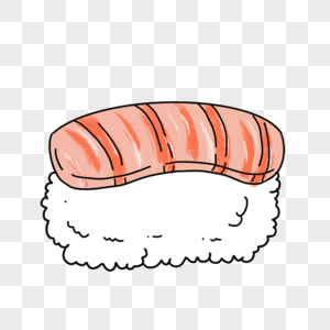 手绘卡通寿司图片素材