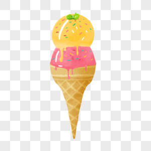 夏日冰淇淋混合冰淇淋高清图片