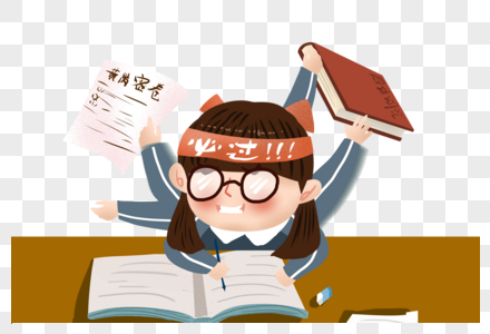 孩子考试进步奋斗学习的孩子素材