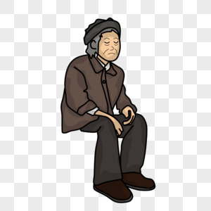 空巢老人图片素材