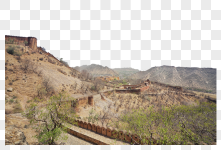 印度地标建筑琥珀堡高清图片