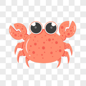 海蟹卡通螃蟹素材