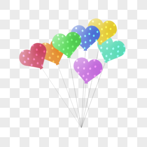 气球庆祝喜悦心情图片