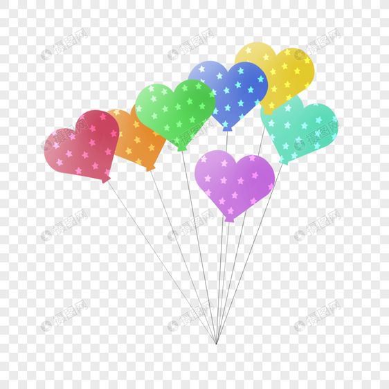 气球庆祝喜悦心情图片