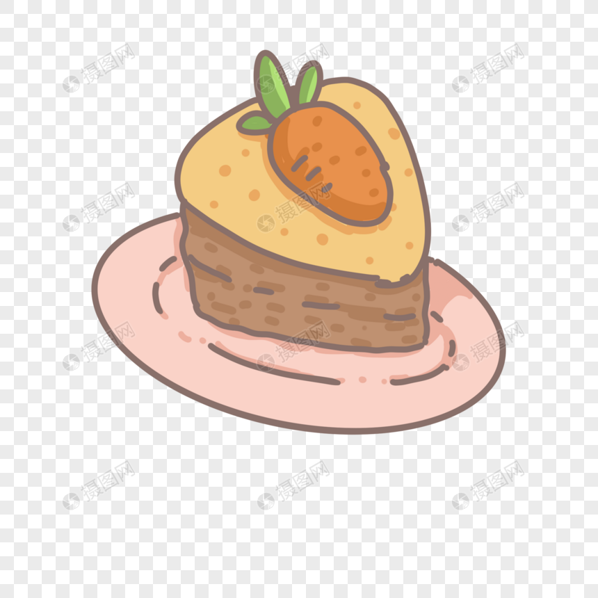 胡萝卜蛋糕图片
