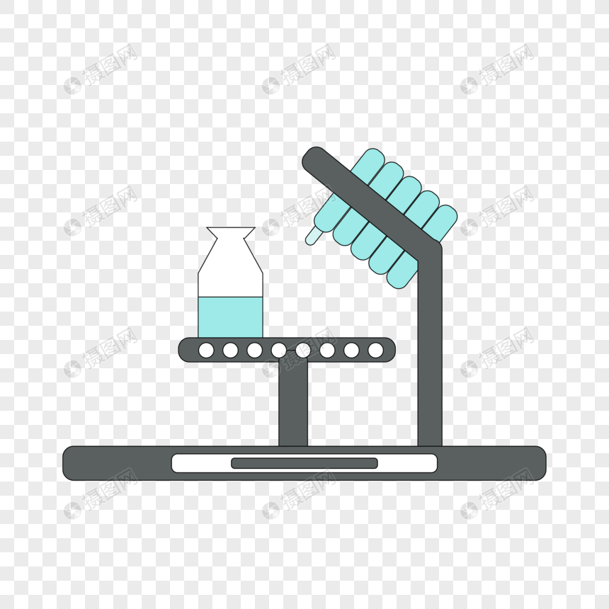 卡通化学实验仪器插图图片