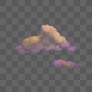 彩色云朵天气图片