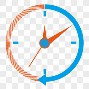 矢量钟表基于时间的高清图片