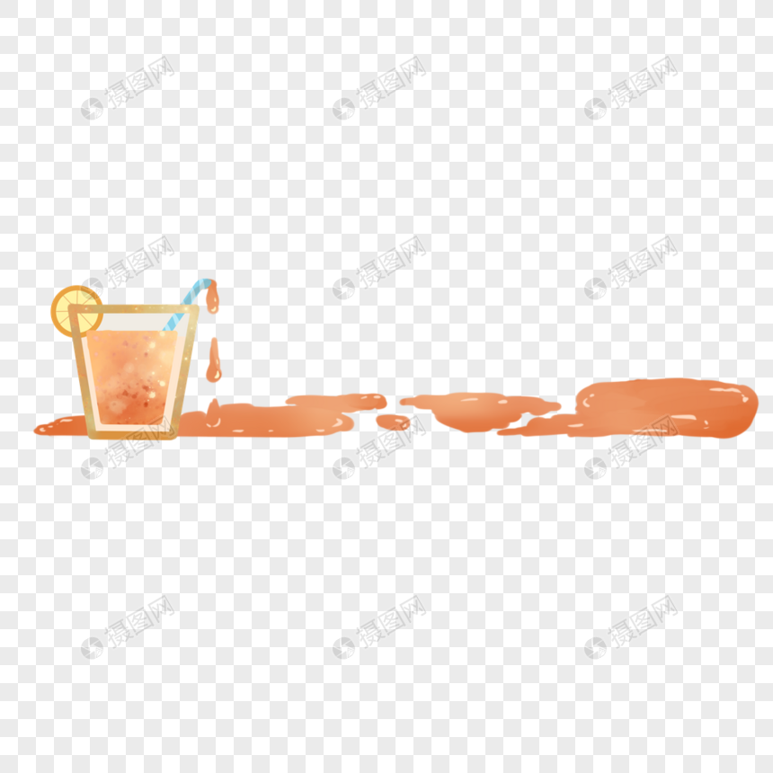 橙汁分隔符图片