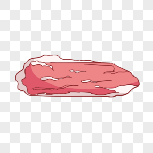 创意一大块肉插图图片