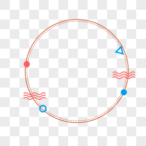 圆形线条边框图片