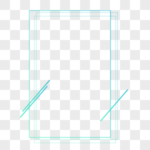 蓝色线条边框图片