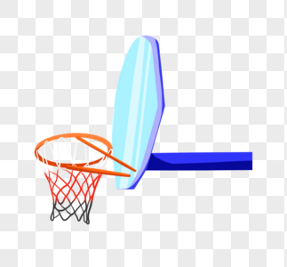 篮球框侧面比赛篮球框图片素材