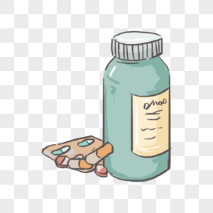 药片药瓶感冒药图片