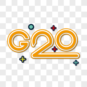 G20海报装饰艺术字下载图片