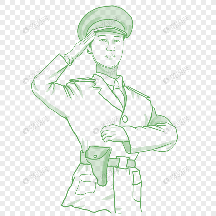 军人敬礼