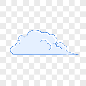 手绘云朵白云png图片
