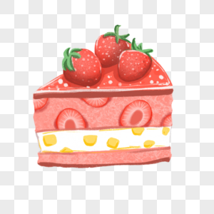 美食草莓蛋糕图片